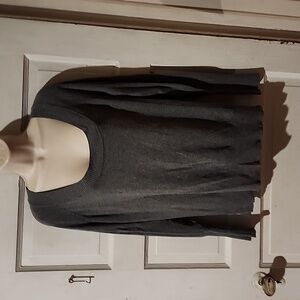 Attention Gray Long Sleeve Sweater Large